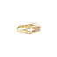 Goldener Ring mit Diamant 14 Karat
