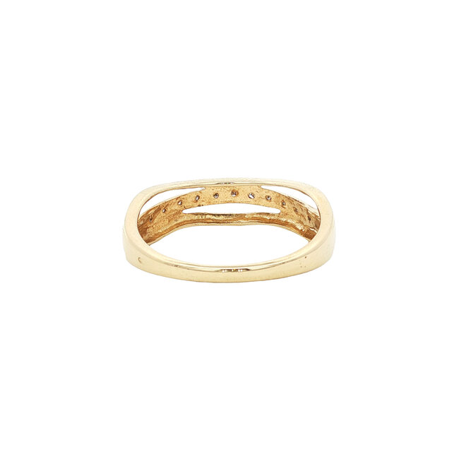 Gold ring with diamond 14 karat