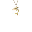 Gold dolphin pendant 14 karat