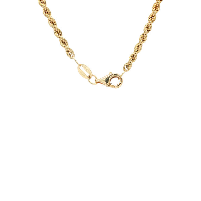 Gold cord necklace 50.5 cm 14 karat