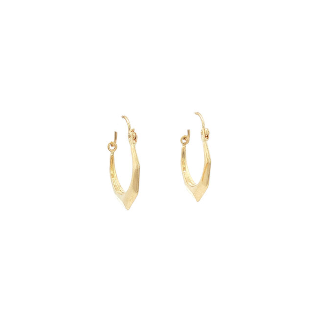 Gold fisherman's earrings 14 karat