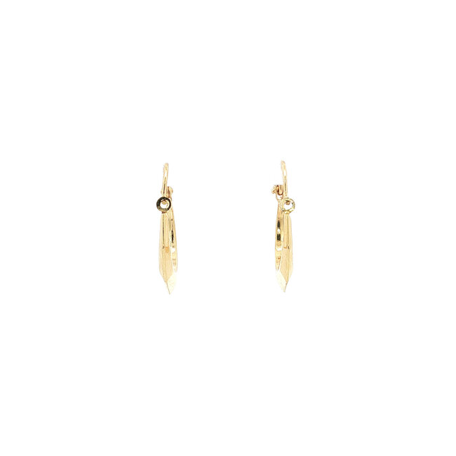 Gold fisherman's earrings 14 karat