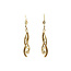 Gold earrings with zirconia 14 karat
