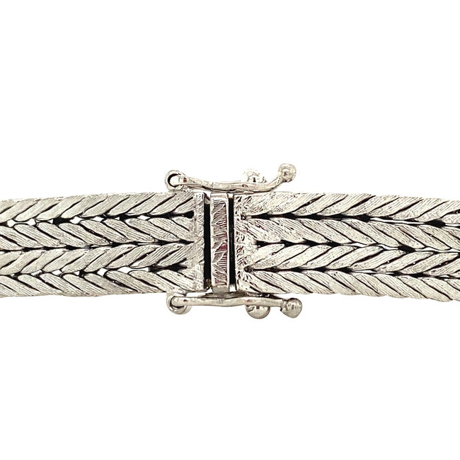 Weißgoldenes Armband mit Diamant 14 Karat