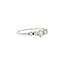 White gold ring with diamond 14 karat