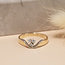 Gold ring with diamond 14 karat