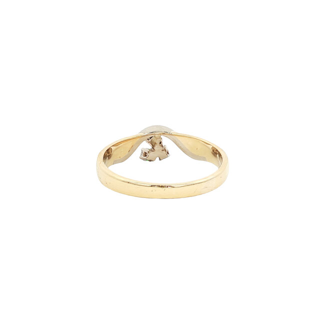 Gold ring with diamond 14 karat