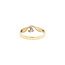 Gouden ring met diamant 14 karaat