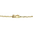 Gold bracelet with diamond 17 cm 14 karat