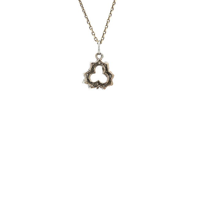 White gold pendant with diamond 18 karat
