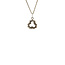 White gold pendant with diamond 18 karat
