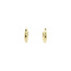 Gold smooth hoop earrings 14 karat