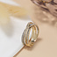 Goldener Ring mit Diamant 14 Karat