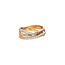 Goldener Ring mit Diamant 14 Karat