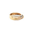 Goldener Ring mit Diamant 14 Karat