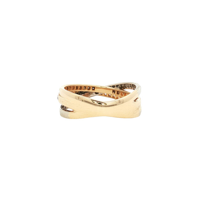 Goldener Ring mit Diamant 14 Karat