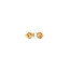 Gold solitaire stud earrings with diamond 14 karat
