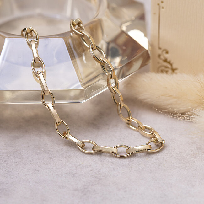 Gouden armband 19 cm 14 karaat