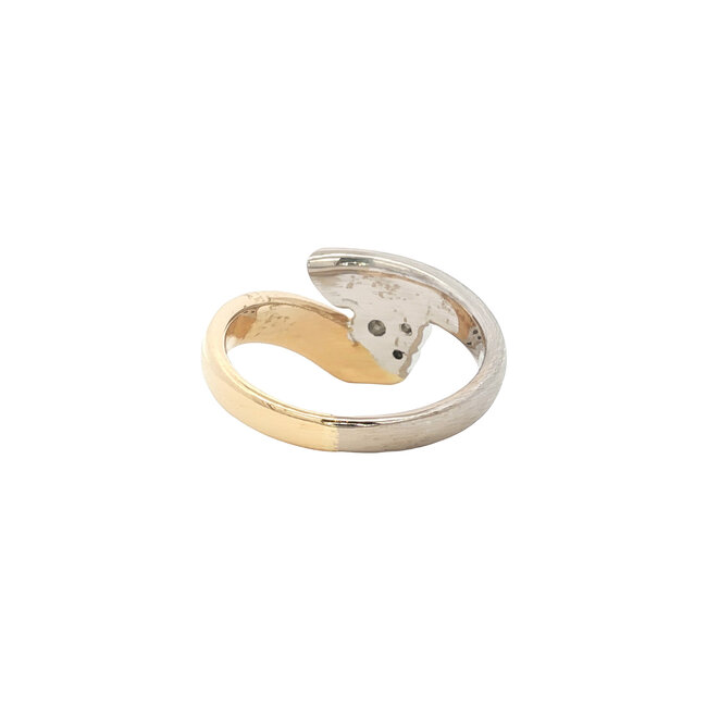 Gouden ring met diamant 18 karaat