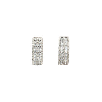 White gold diamond earrings