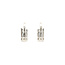 White gold ear jewelry with diamond 14 karat