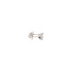 White gold solitaire stud earrings with diamond 14 karat* new