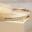 Gouden bangle met diamant 14 karaat