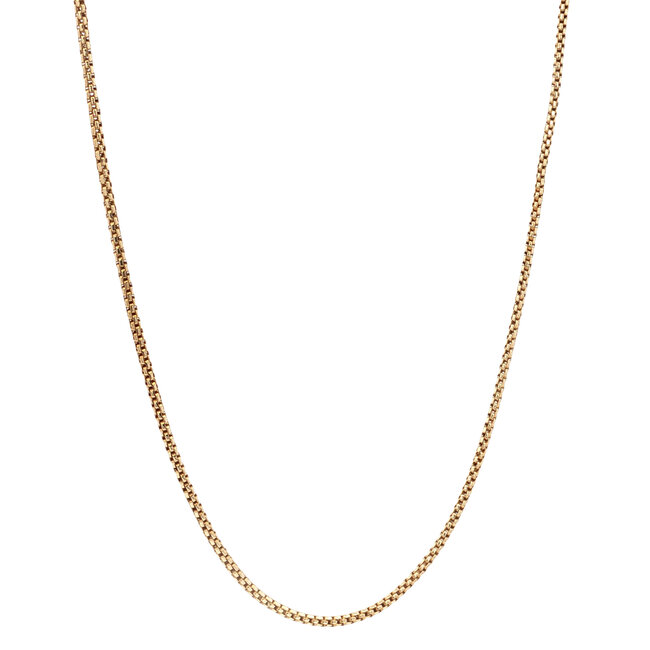 Goldene Fantasie Halskette 40 cm 14 Karat