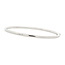 Witgouden gladde bangle 14 karaat