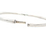 Witgouden gladde bangle 14 karaat