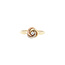 Tricolour gouden ring met diamant 14 karaat