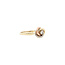 Tricolour gouden ring met diamant 14 karaat