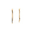 Gold stud earrings with pendant 14 karat