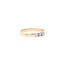 Goldener Memoirering mit Diamant 14 Karat