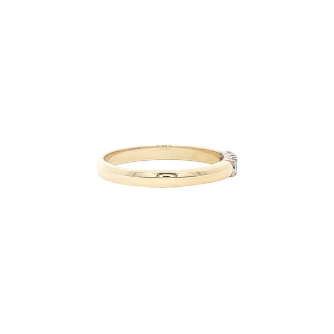 Gold memory ring with diamond 14 karat