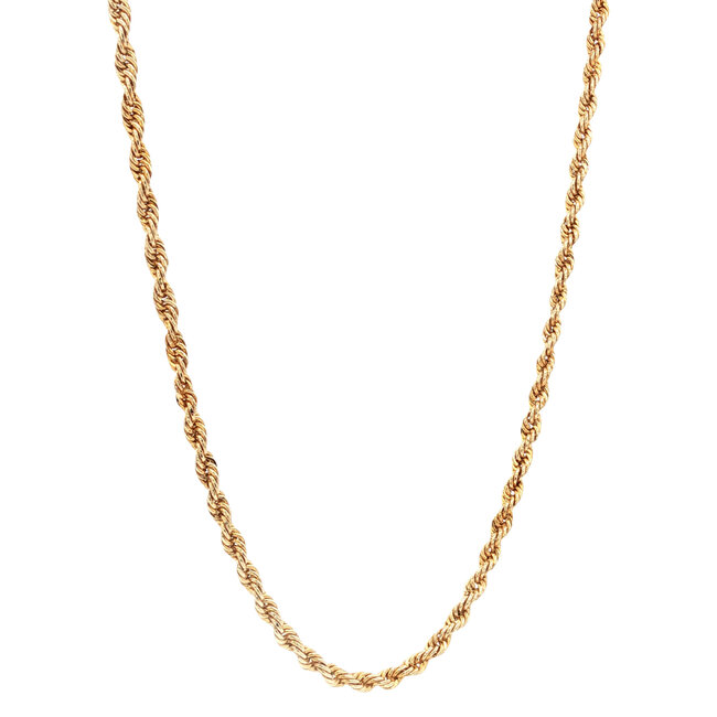 Gouden koord collier 66.5 cm 14 karaat