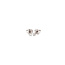 White gold solitaire stud earrings with diamond 14 karat*new