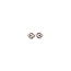 White gold solitaire stud earrings with diamond 14 karat*new