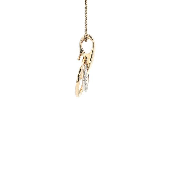 Gold pendant with diamond 14 karat