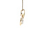 Goldener Anhänger mit Diamant 14 Karat