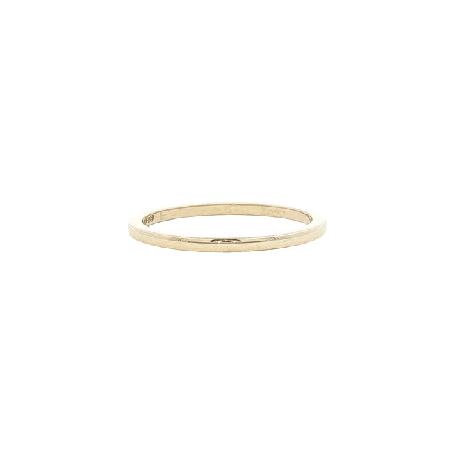 Gold smooth (slip-on) ring 14 karat