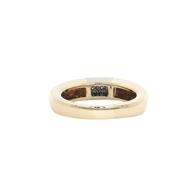 Goldener Ring mit Diamant 14 Karat