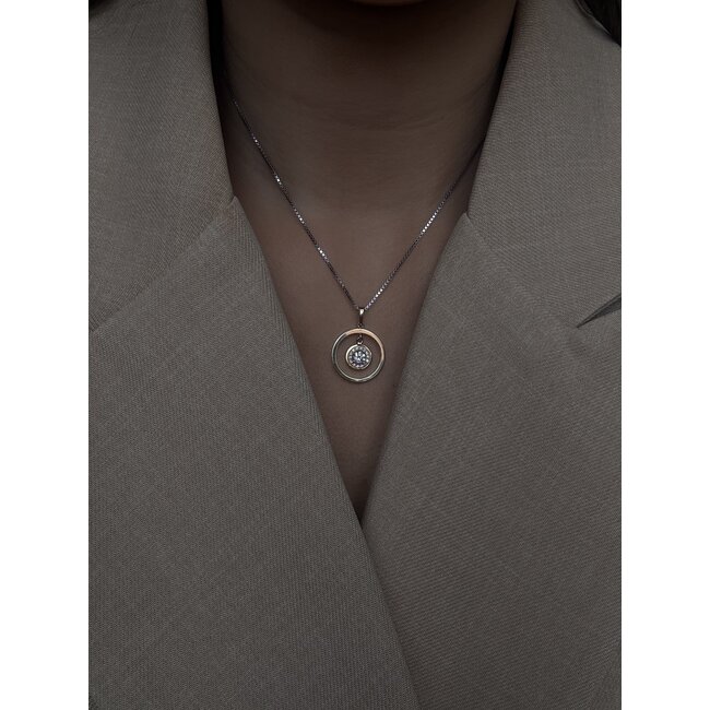 Gold pendant with diamond 14 karat