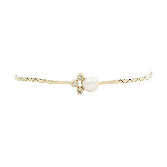 Goldenes Armband Perle/Diamant