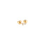 Golden solitaire stud earrings with diamond 14 karat*new