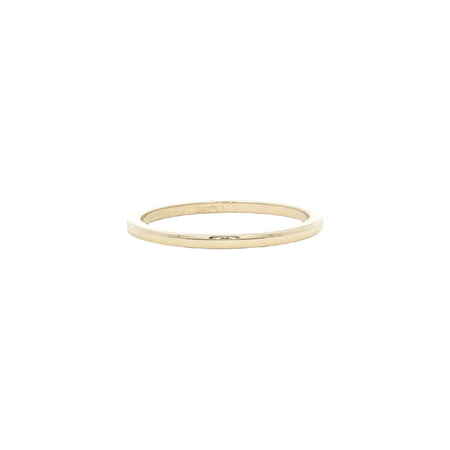 Gold smooth (stackable) ring 14 karat