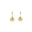 Gold earrings with sun 14 karat