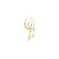 Gold earrings with sun 14 karat
