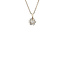 White gold entourage pendant with diamond 14 karat