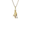 Gold hand pendant with diamond 14 karat